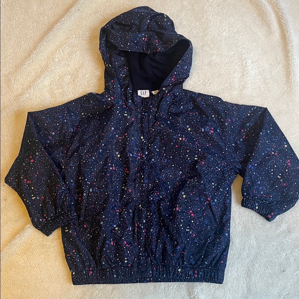 GAP Kids Speckled Navy Hooded Jacket